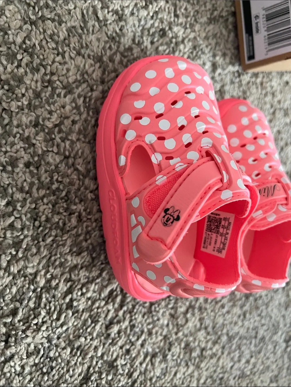 Disney Pink Minnie Polka Dot Water Shoes